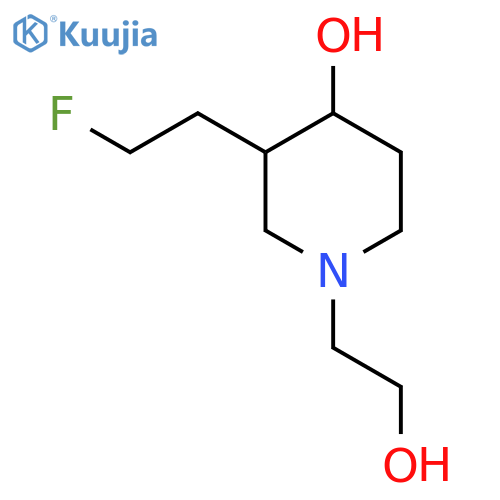 3-(2-Fluoroethyl)-1-(2-hydroxyethyl)piperidin-4-ol structure