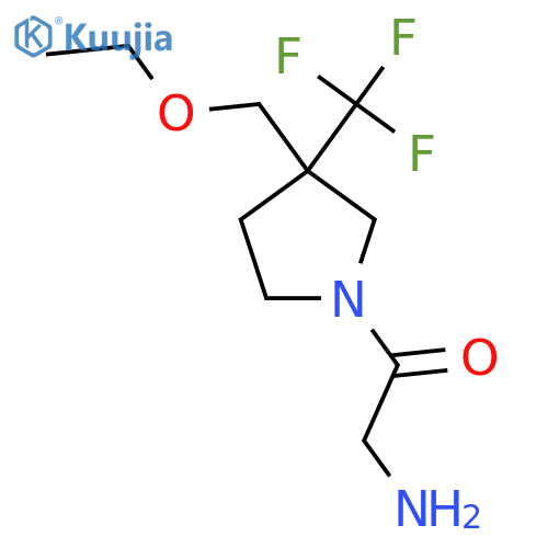 2-Amino-1-(3-(ethoxymethyl)-3-(trifluoromethyl)pyrrolidin-1-yl)ethan-1-one structure