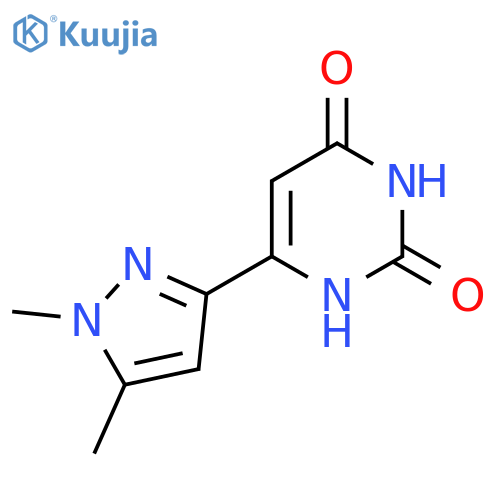 6-(1,5-dimethyl-1H-pyrazol-3-yl)pyrimidine-2,4(1H,3H)-dione structure
