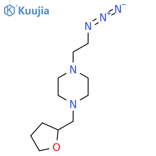 1-(2-Azidoethyl)-4-((tetrahydrofuran-2-yl)methyl)piperazine structure
