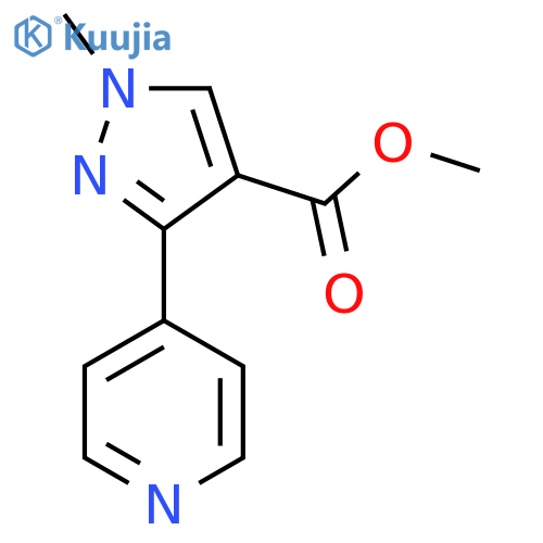 methyl 1-methyl-3-(pyridin-4-yl)-1H-pyrazole-4-carboxylate structure