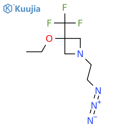 1-(2-Azidoethyl)-3-ethoxy-3-(trifluoromethyl)azetidine structure
