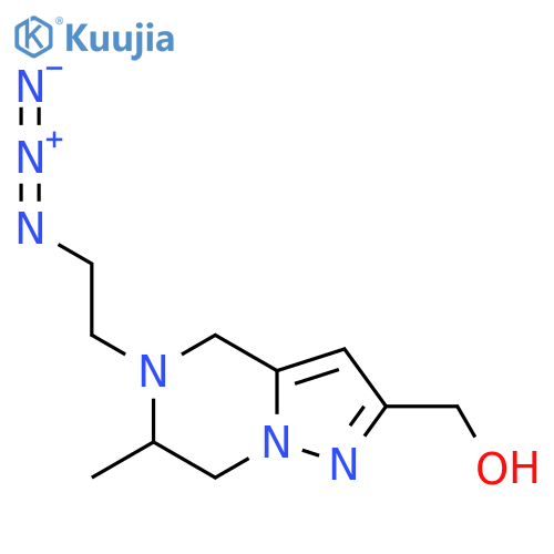 (5-(2-Azidoethyl)-6-methyl-4,5,6,7-tetrahydropyrazolo[1,5-a]pyrazin-2-yl)methanol structure