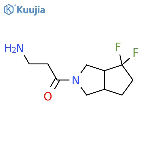 3-Amino-1-(4,4-difluorohexahydrocyclopenta[c]pyrrol-2(1H)-yl)propan-1-one structure