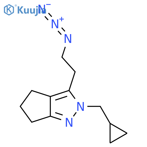 3-(2-Azidoethyl)-2-(cyclopropylmethyl)-2,4,5,6-tetrahydrocyclopenta[c]pyrazole structure