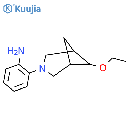 2-(6-Ethoxy-3-azabicyclo[3.1.1]heptan-3-yl)aniline structure