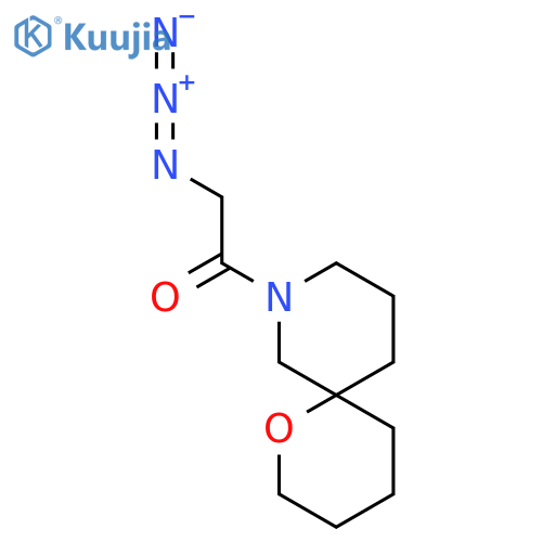 2-Azido-1-(1-oxa-8-azaspiro[5.5]undecan-8-yl)ethan-1-one structure