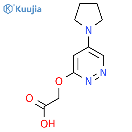 2-((5-(Pyrrolidin-1-yl)pyridazin-3-yl)oxy)acetic acid structure