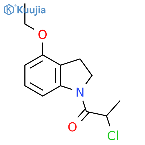 2-Chloro-1-(4-ethoxyindolin-1-yl)propan-1-one structure