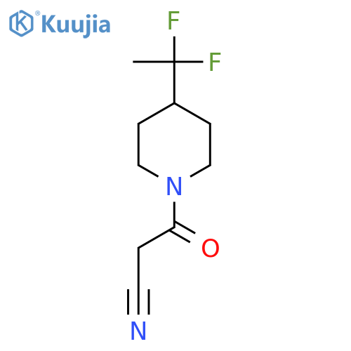 3-(4-(1,1-Difluoroethyl)piperidin-1-yl)-3-oxopropanenitrile structure