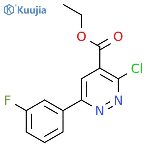 Ethyl 3-chloro-6-(3-fluorophenyl)pyridazine-4-carboxylate structure