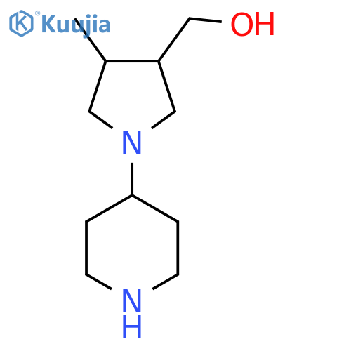 (4-Methyl-1-(piperidin-4-yl)pyrrolidin-3-yl)methanol structure