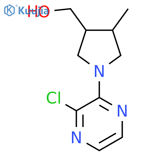 (1-(3-Chloropyrazin-2-yl)-4-methylpyrrolidin-3-yl)methanol structure