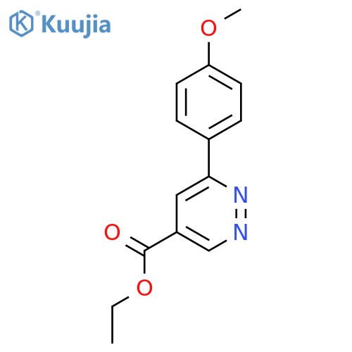 ethyl 6-(4-methoxyphenyl)pyridazine-4-carboxylate structure