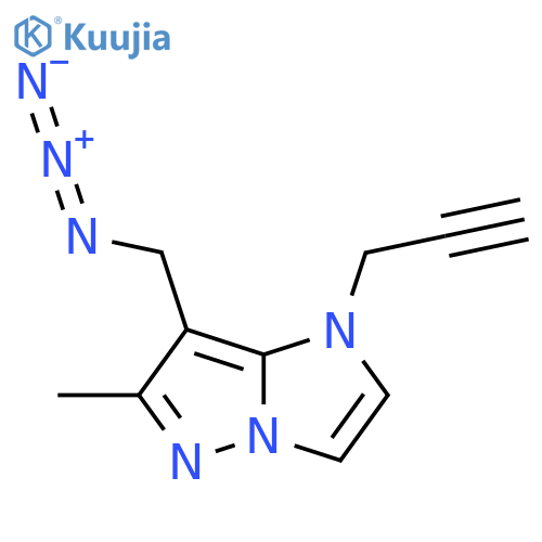 7-(Azidomethyl)-6-methyl-1-(prop-2-yn-1-yl)-1H-imidazo[1,2-b]pyrazole structure