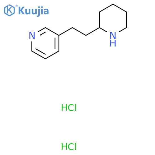 3-[2-(Piperidin-2-yl)ethyl]pyridine dihydrochloride structure
