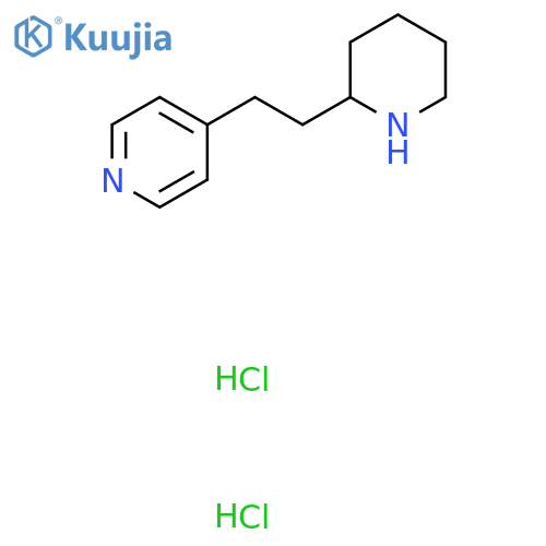 4-[2-(Piperidin-2-yl)ethyl]pyridine dihydrochloride structure