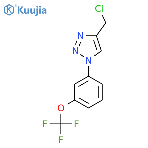 4-(chloromethyl)-1-[3-(trifluoromethoxy)phenyl]-1H-1,2,3-triazole structure
