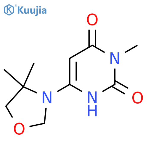 6-(4,4-dimethyloxazolidin-3-yl)-3-methylpyrimidine-2,4(1H,3H)-dione structure