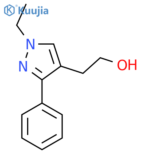 2-(1-ethyl-3-phenyl-1H-pyrazol-4-yl)ethan-1-ol structure