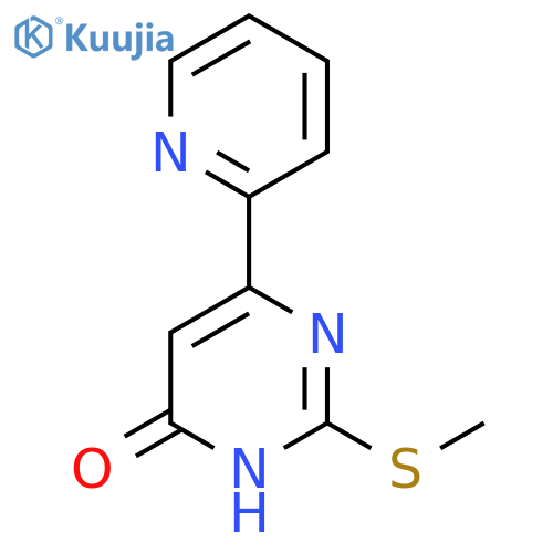 2-(methylthio)-6-(pyridin-2-yl)pyrimidin-4(3H)-one structure