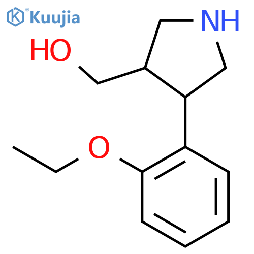 (4-(2-Ethoxyphenyl)pyrrolidin-3-yl)methanol structure