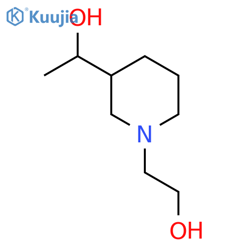 2-(3-(1-Hydroxyethyl)piperidin-1-yl)ethan-1-ol structure