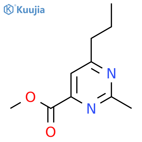 Methyl 2-methyl-6-propylpyrimidine-4-carboxylate structure