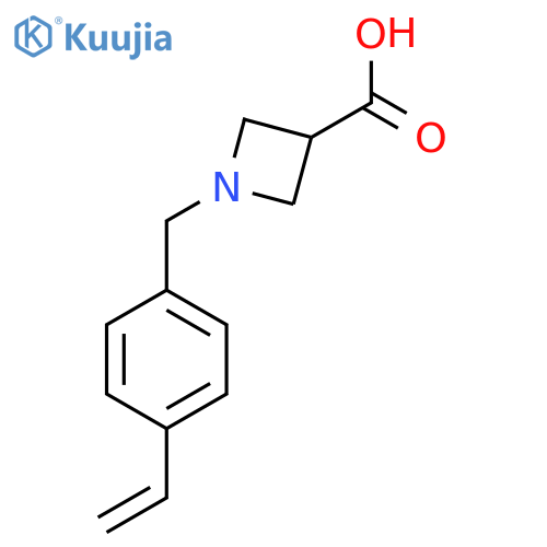 1-(4-Vinylbenzyl)azetidine-3-carboxylic acid structure