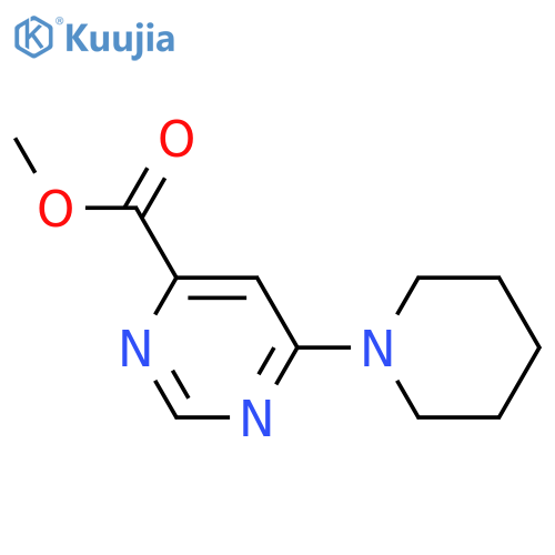 Methyl 6-(piperidin-1-yl)pyrimidine-4-carboxylate structure