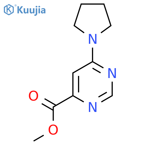 Methyl 6-(pyrrolidin-1-yl)pyrimidine-4-carboxylate structure