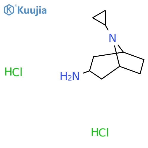 8-Cyclopropyl-8-azabicyclo[3.2.1]octan-3-amine dihydrochloride structure