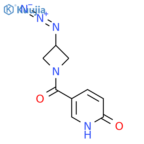 (3-Azidoazetidin-1-yl)(6-hydroxypyridin-3-yl)methanone structure