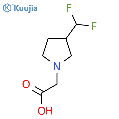 2-(3-(Difluoromethyl)pyrrolidin-1-yl)acetic acid structure
