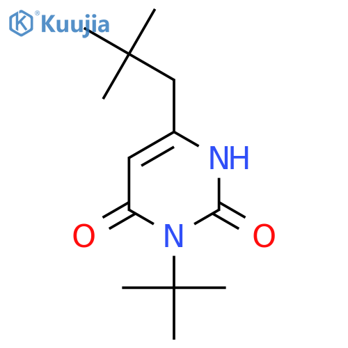 3-Tert-butyl-6-(2,2-dimethylpropyl)-1,2,3,4-tetrahydropyrimidine-2,4-dione structure