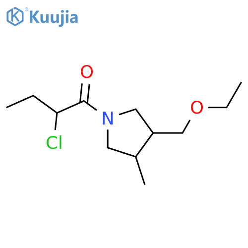 2-Chloro-1-(3-(ethoxymethyl)-4-methylpyrrolidin-1-yl)butan-1-one structure