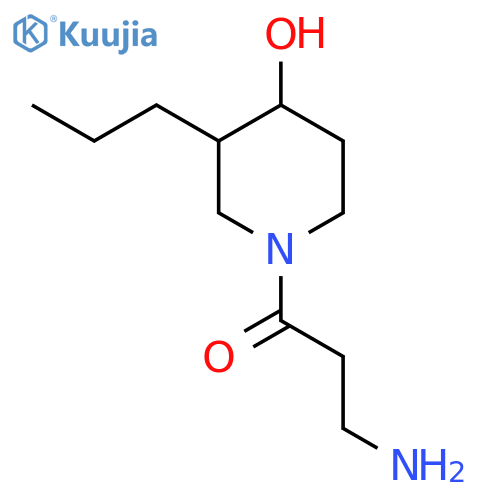 3-Amino-1-(4-hydroxy-3-propylpiperidin-1-yl)propan-1-one structure