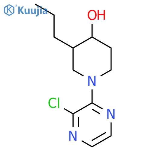 1-(3-Chloropyrazin-2-yl)-3-propylpiperidin-4-ol structure