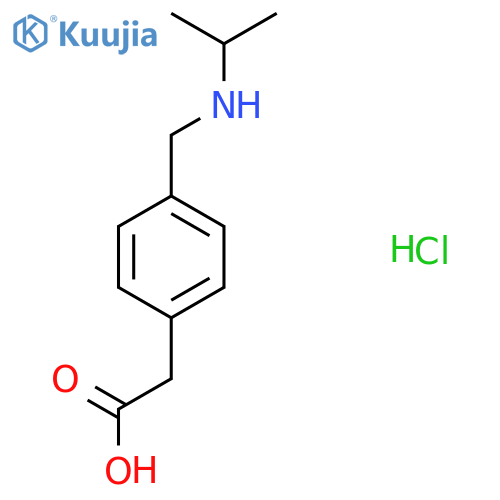 2-(4-((Isopropylamino)methyl)phenyl)acetic acid hydrochloride structure