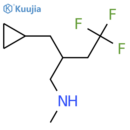 2-(cyclopropylmethyl)-4,4,4-trifluoro-N-methylbutan-1-amine structure