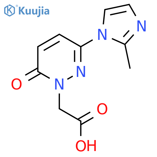 2-[3-(2-methyl-1H-imidazol-1-yl)-6-oxo-1,6-dihydropyridazin-1-yl]acetic acid structure