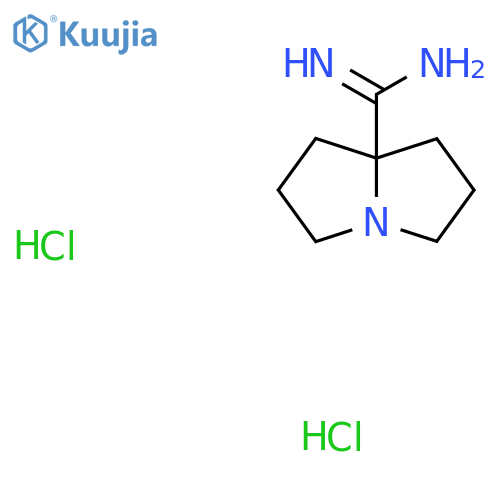 Tetrahydro-1H-pyrrolizine-7a(5H)-carboximidamide dihydrochloride structure
