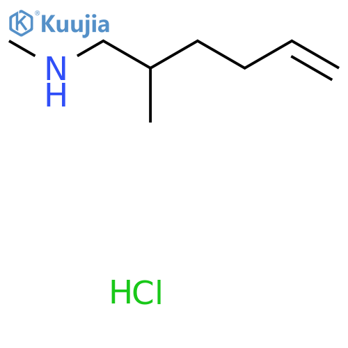 Methyl(2-methylhex-5-en-1-yl)amine hydrochloride structure
