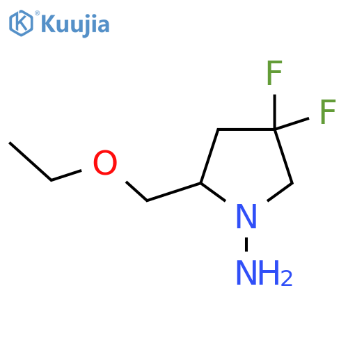 2-(Ethoxymethyl)-4,4-difluoropyrrolidin-1-amine structure
