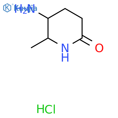 5-Amino-6-methylpiperidin-2-one hydrochloride structure
