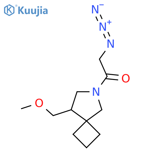 2-Azido-1-(8-(methoxymethyl)-6-azaspiro[3.4]octan-6-yl)ethan-1-one structure