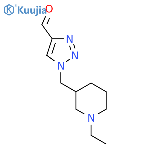1-((1-ethylpiperidin-3-yl)methyl)-1H-1,2,3-triazole-4-carbaldehyde structure