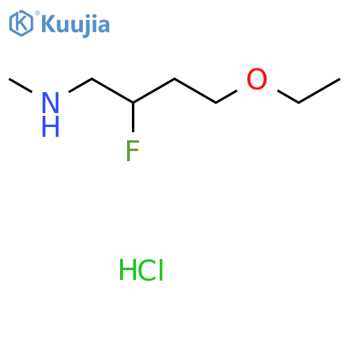 (4-Ethoxy-2-fluorobutyl)(methyl)amine hydrochloride structure