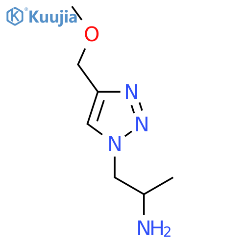 1-(4-(methoxymethyl)-1H-1,2,3-triazol-1-yl)propan-2-amine structure