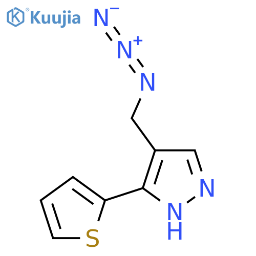 4-(Azidomethyl)-3-(thiophen-2-yl)-1H-pyrazole structure
